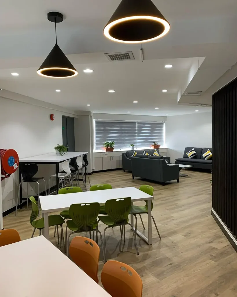 Office breakout area design Kenya by Design Forty Ltd.